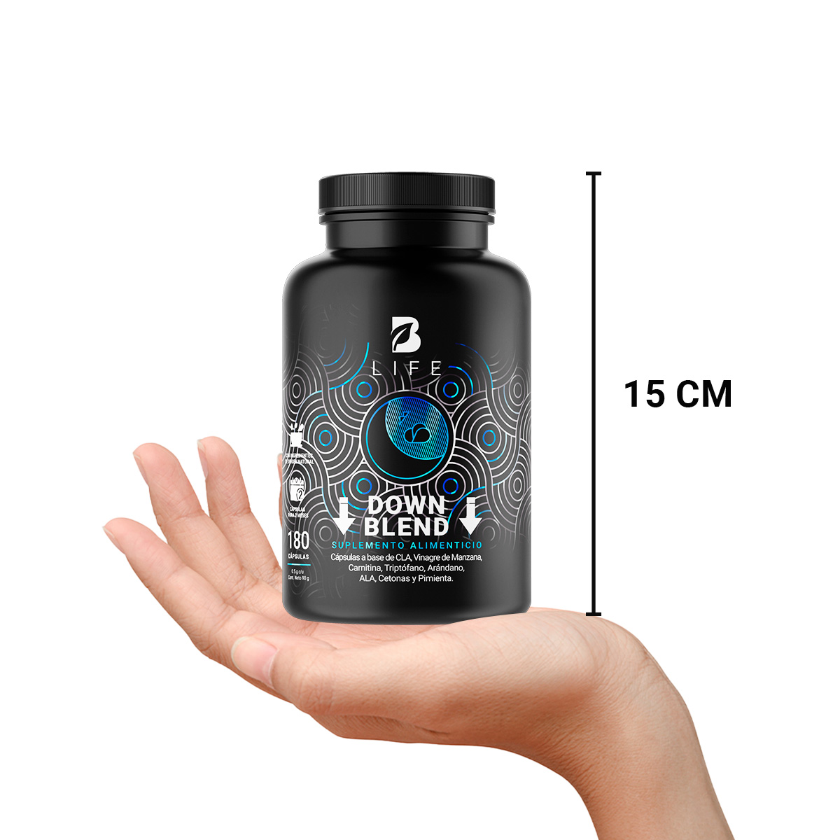 Foto 7 pulgar | Down Blend de 180 Cápsulas Ingredientes Naturales Down Blend B Life