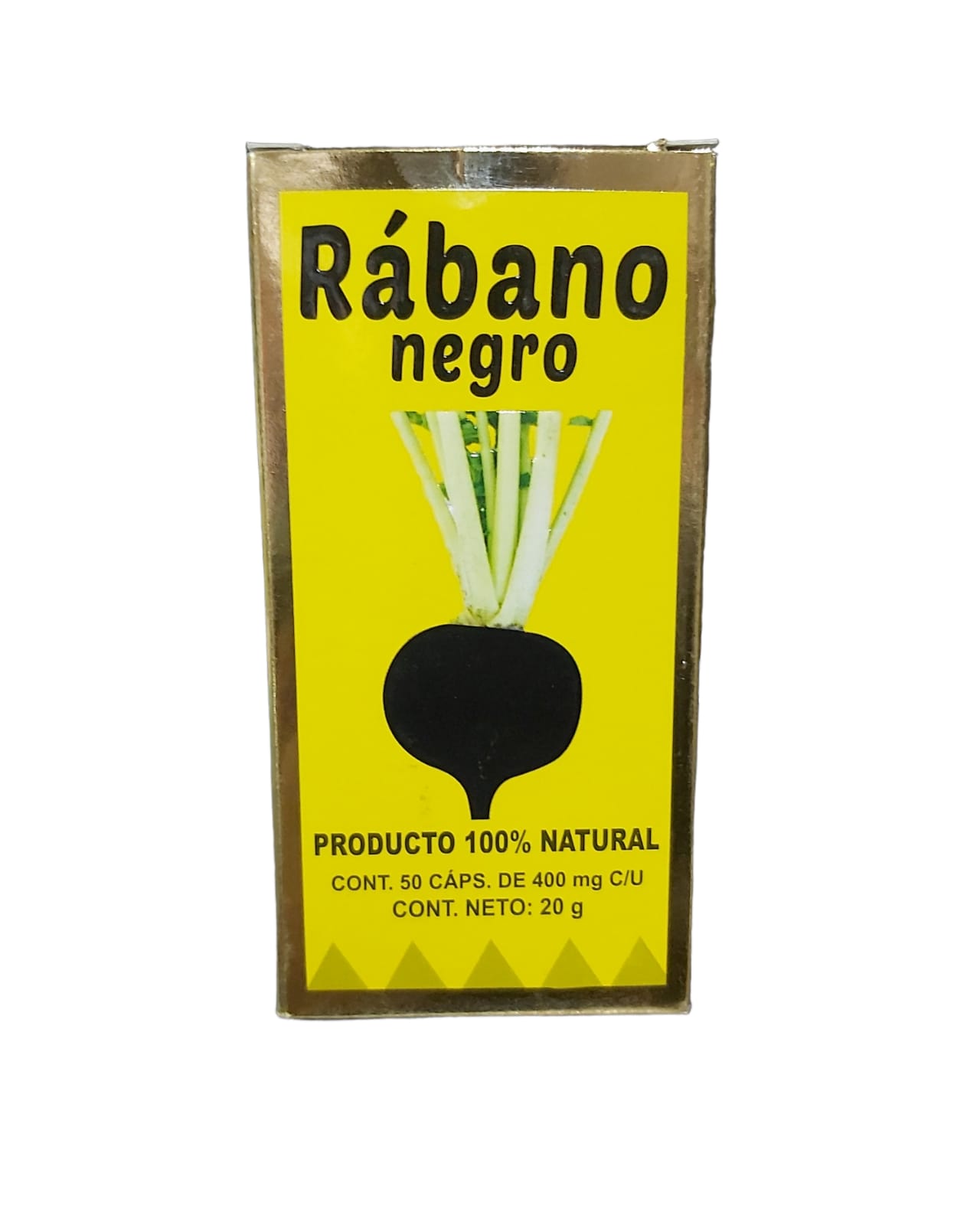 Foto 2 pulgar | Suplemento Alimenticio Genérico Rábano Negro 50 Capsulas 400 mg C/U