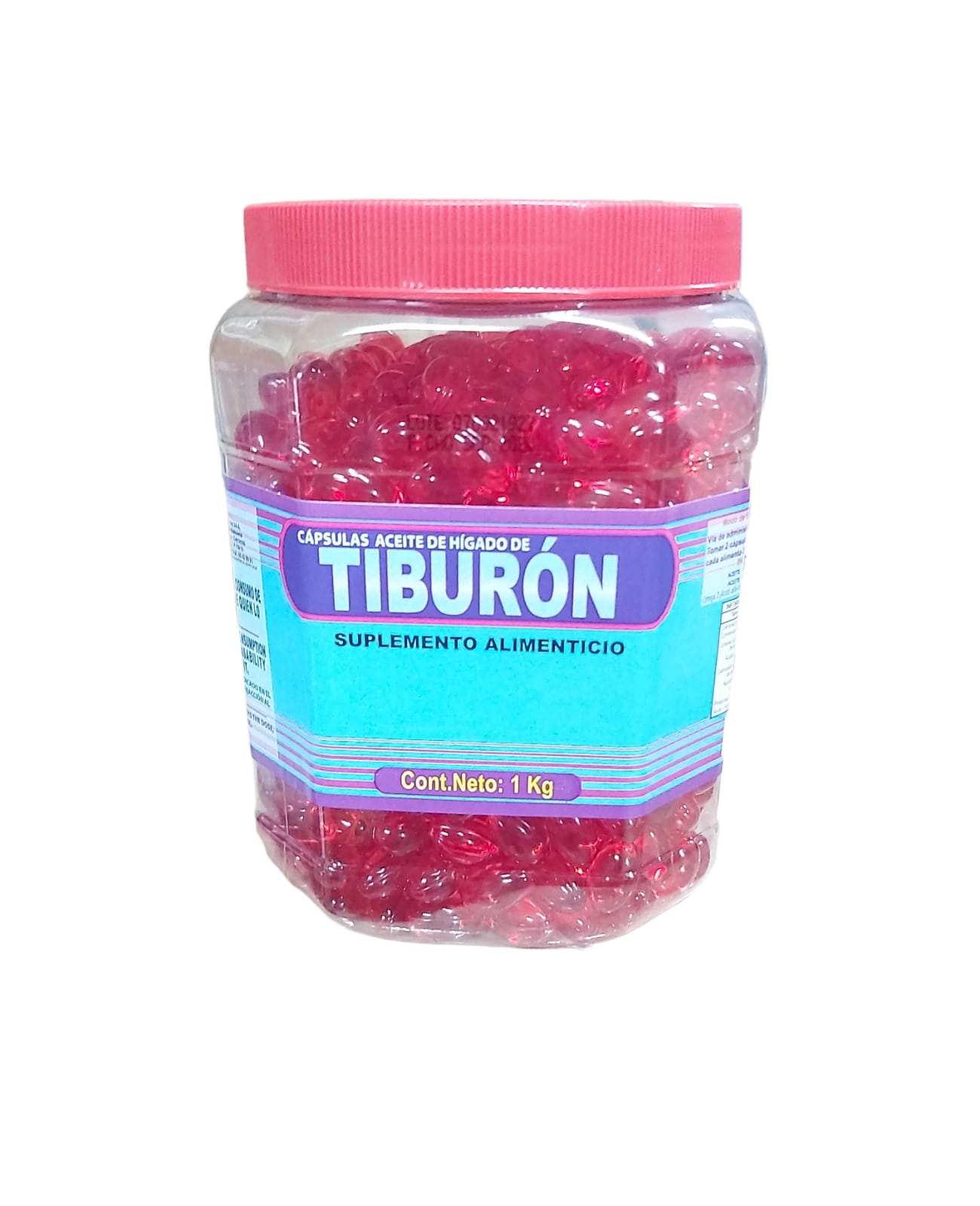 Foto 1 | Aceite De Hígado De Tiburón Con 1 Kg De Cápsulas