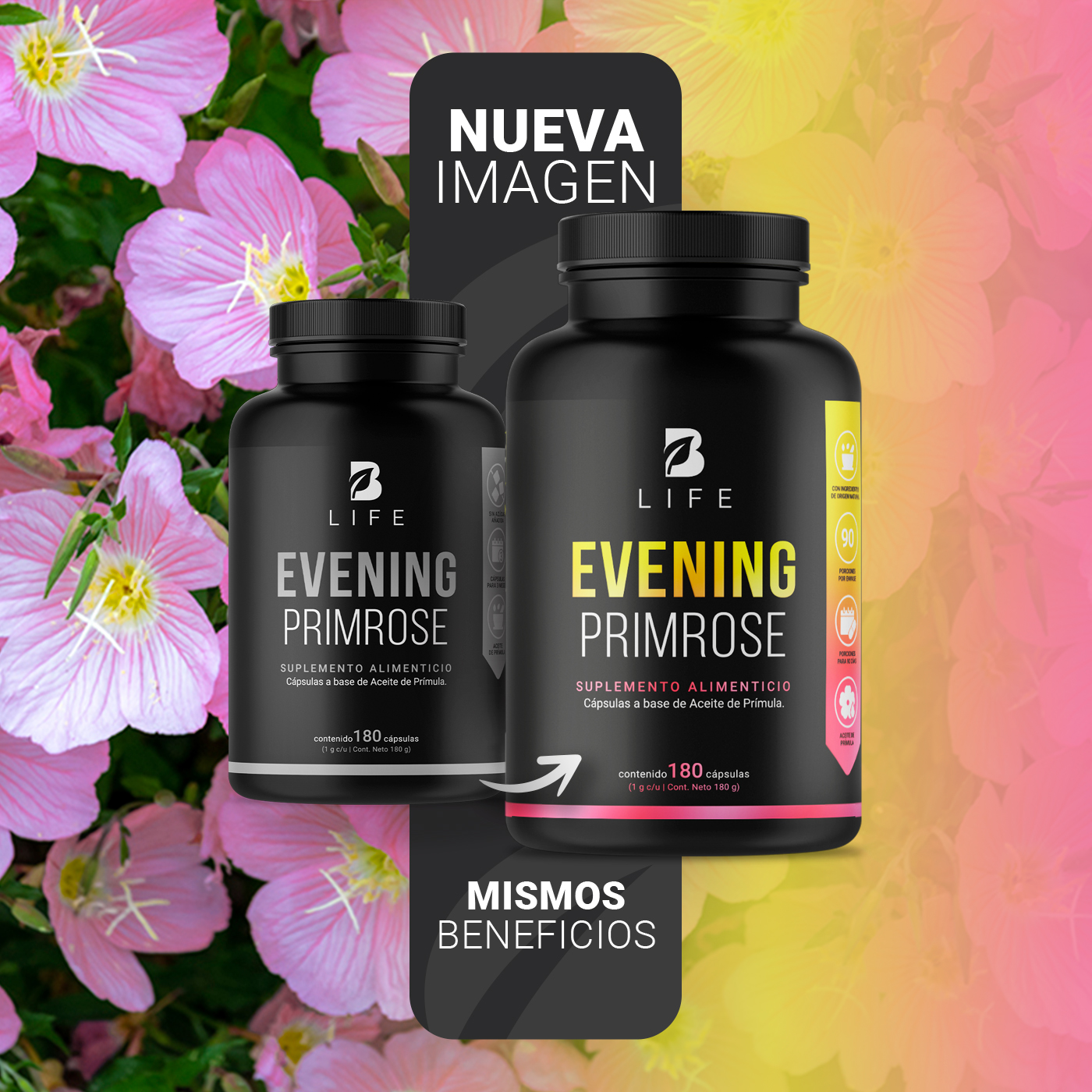 Foto 3 | Suplemento Alimenticio B Life Evening Primrose 180 Cápsulas
