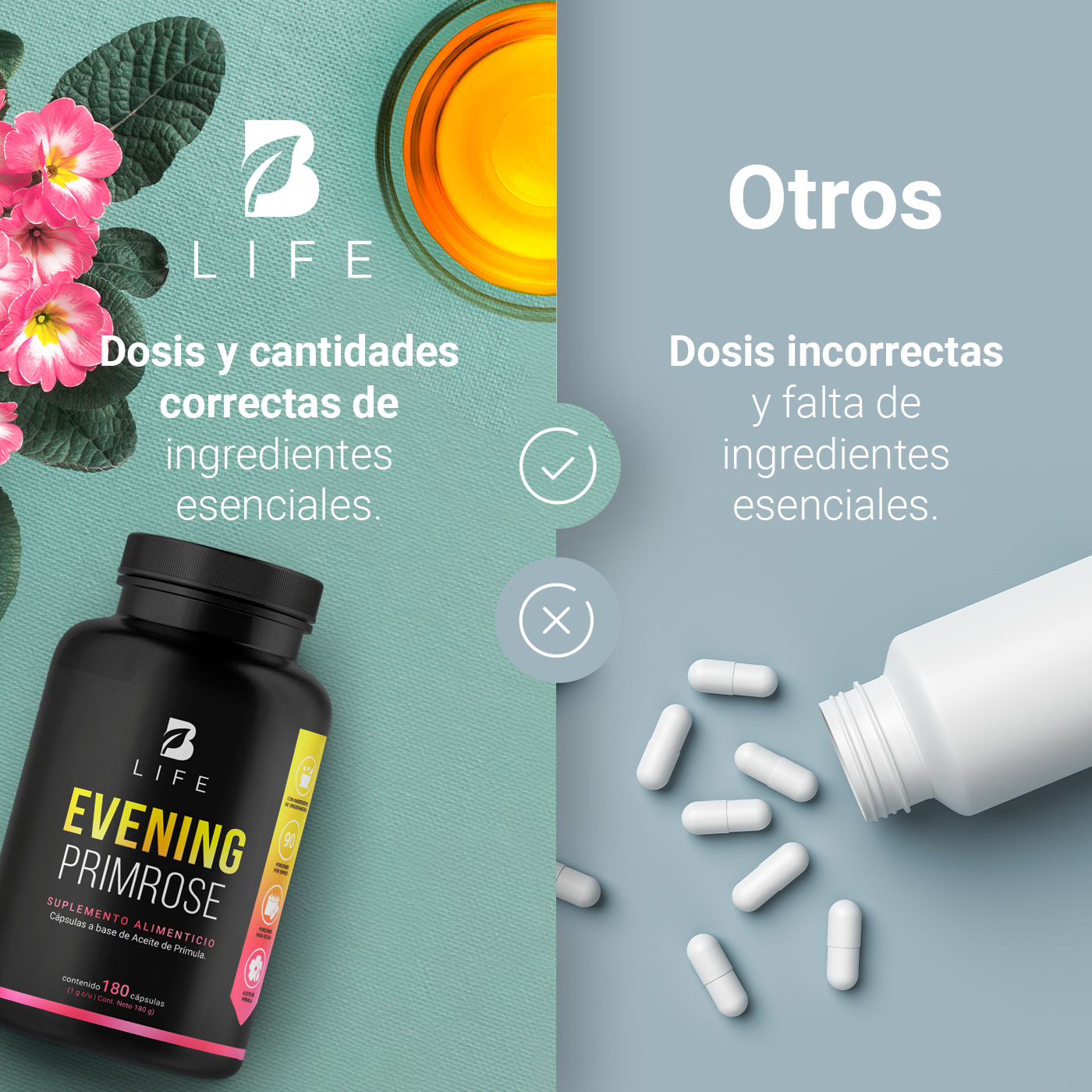 Foto 6 | Suplemento Alimenticio B Life Evening Primrose 180 Cápsulas
