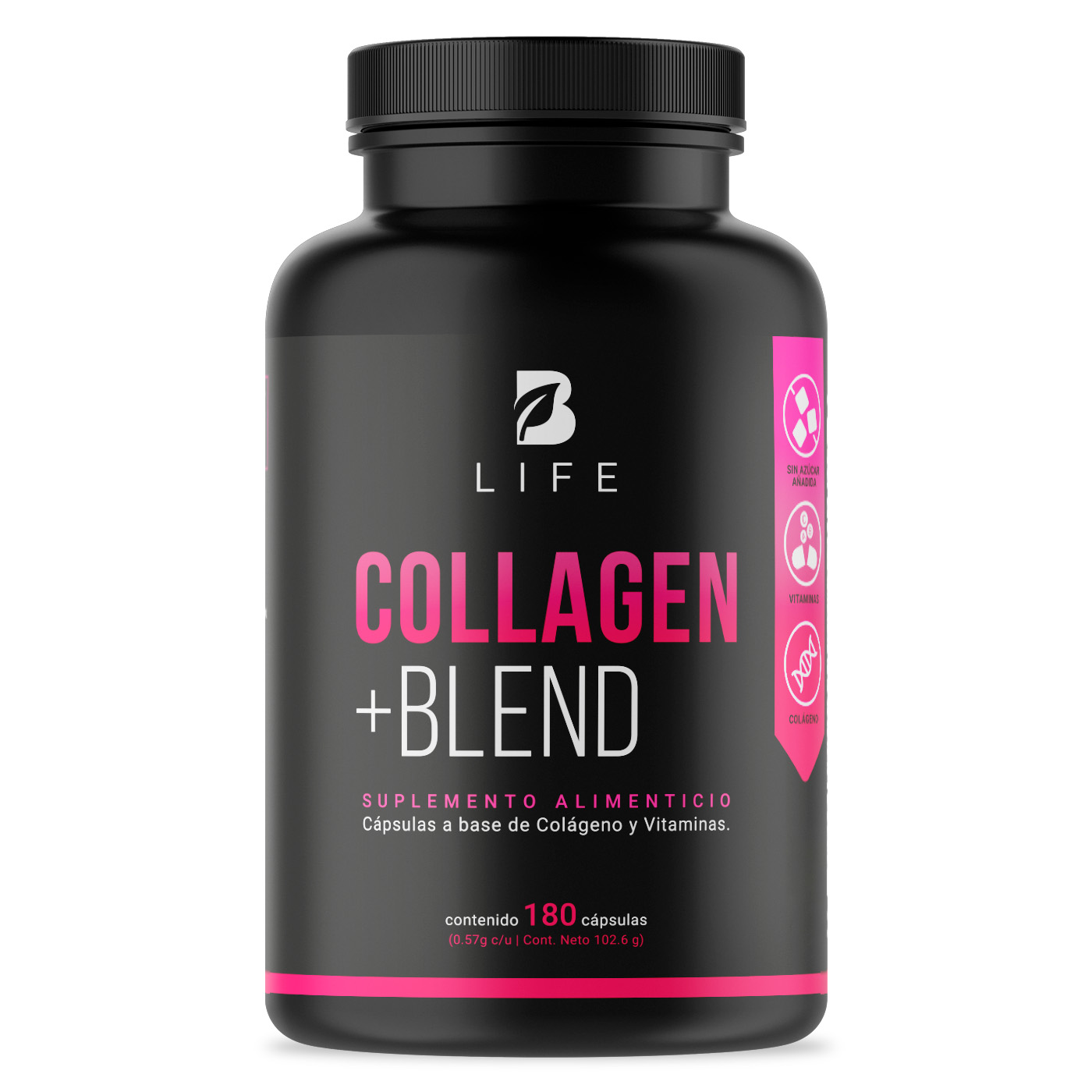 Foto 2 pulgar | Colágeno Hidrolizado de 180 Cápsulas Ingredientes Naturales Collagen Blend B Life