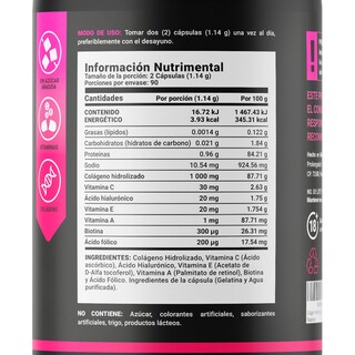 Foto 2 | Colágeno Hidrolizado de 180 Cápsulas Ingredientes Naturales Collagen Blend B Life