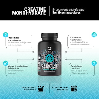 Foto 3 | Suplemento Alimenticio B Life Creatine Monohydrate 240 Cápsulas