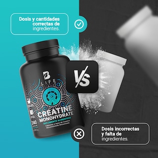 Foto 5 | Suplemento Alimenticio B Life Creatine Monohydrate 240 Cápsulas
