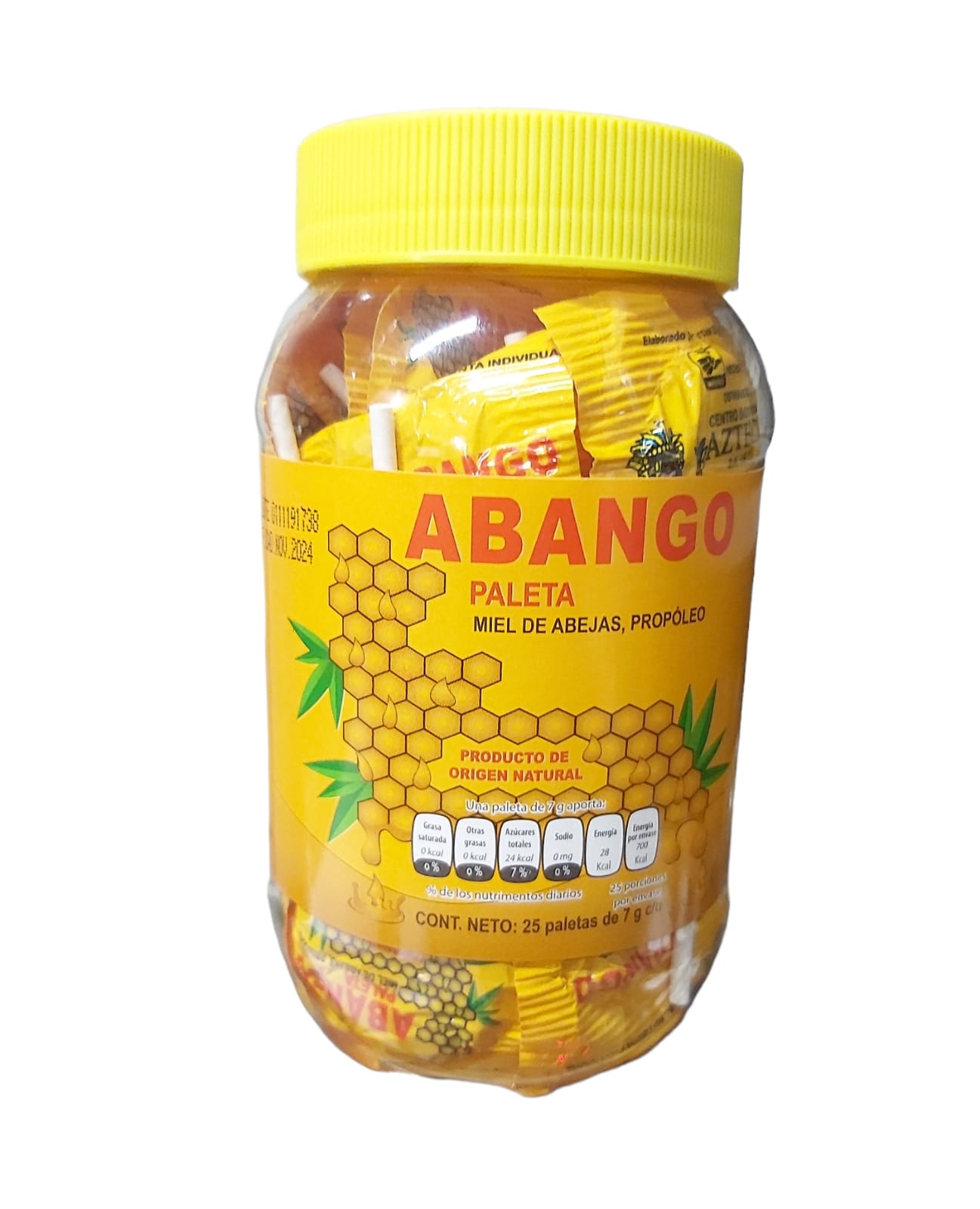 Foto 2 pulgar | Abango Paleta con Miel y Propoleo con 25 Paletas