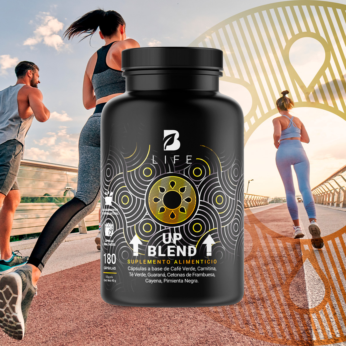 Foto 7 | Up Blend de 180 Cápsulas Ingredientes Naturales Up Blend B Life