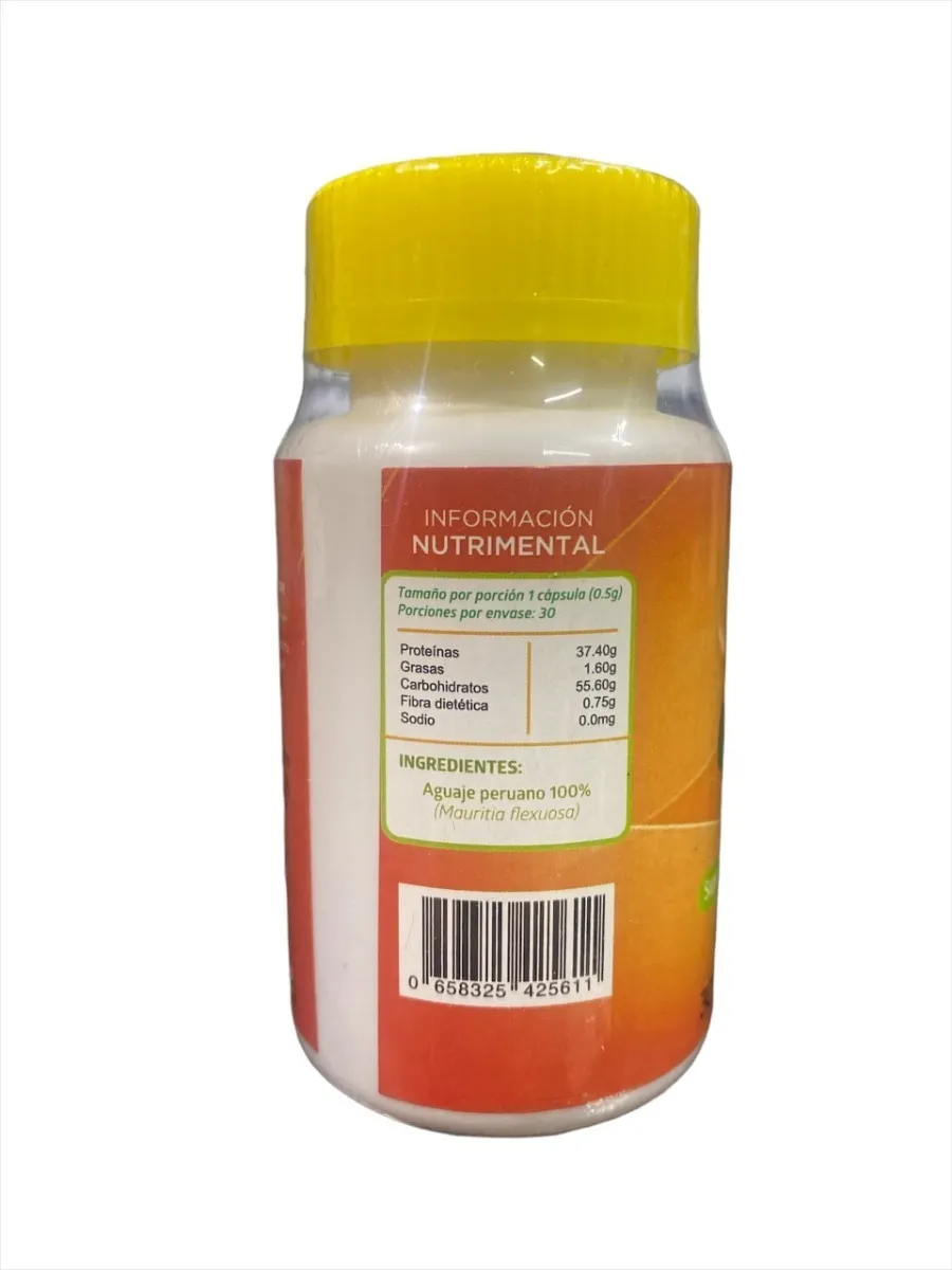 Foto 3 pulgar | Aguaje Peruano Joy Natura con 30 capsulas de 500 mg c/u