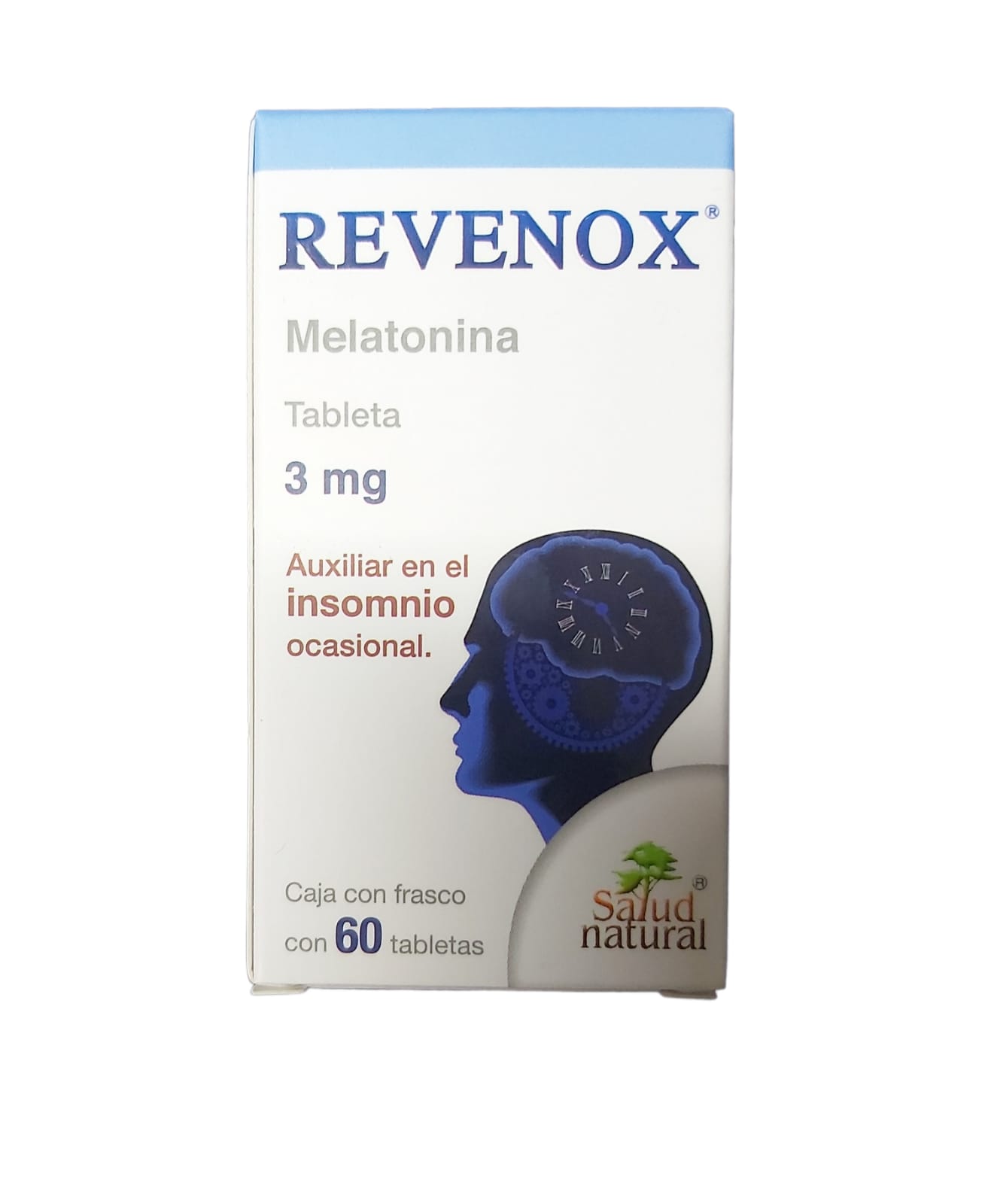 Foto 2 pulgar | Revenox Melatonina Salud Natural 60 Tabletas de 3 mg