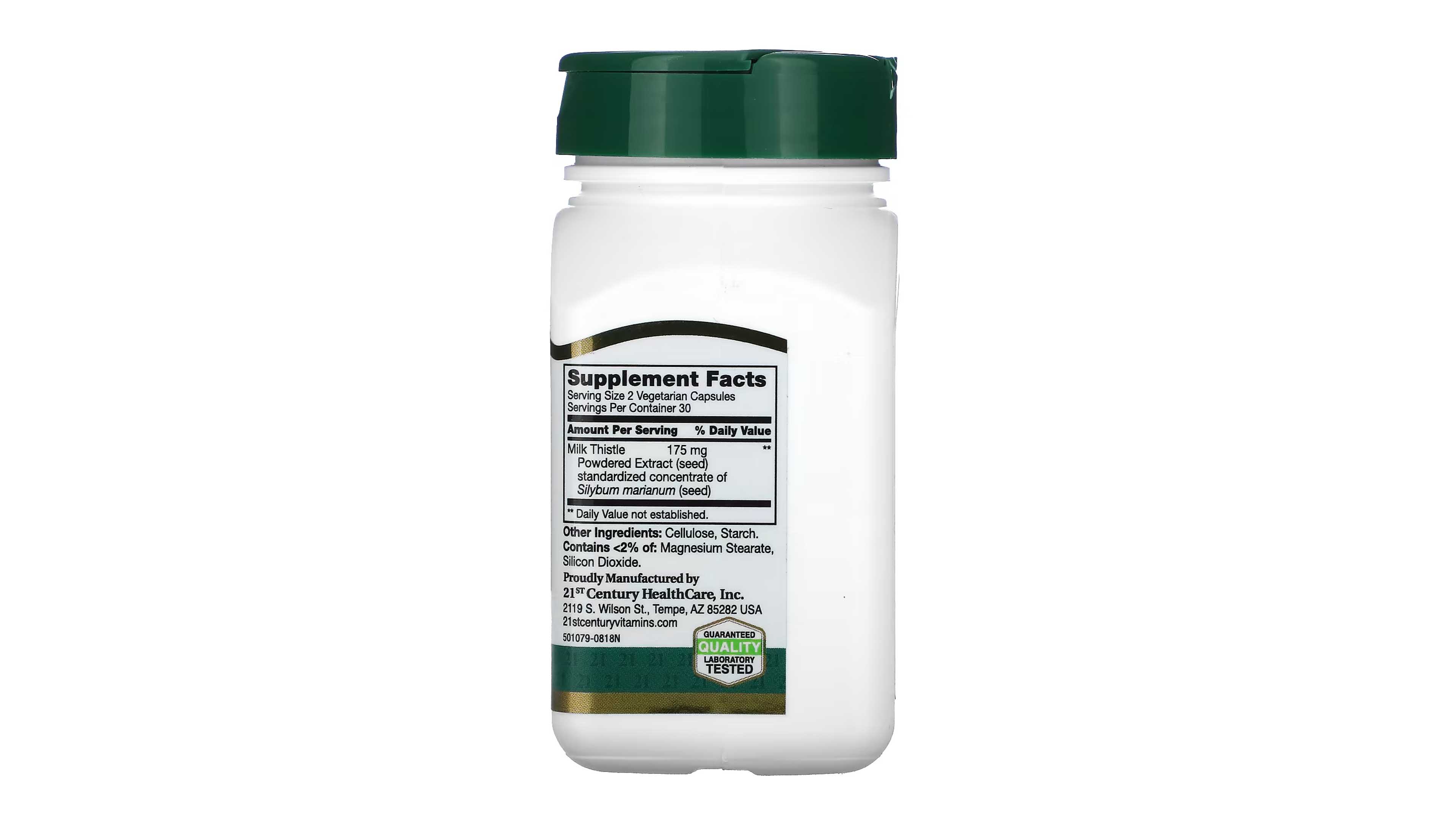 Foto 2 | Cardo Mariano 175 Mg Century 21st Milk Thistle 60 Capsulas