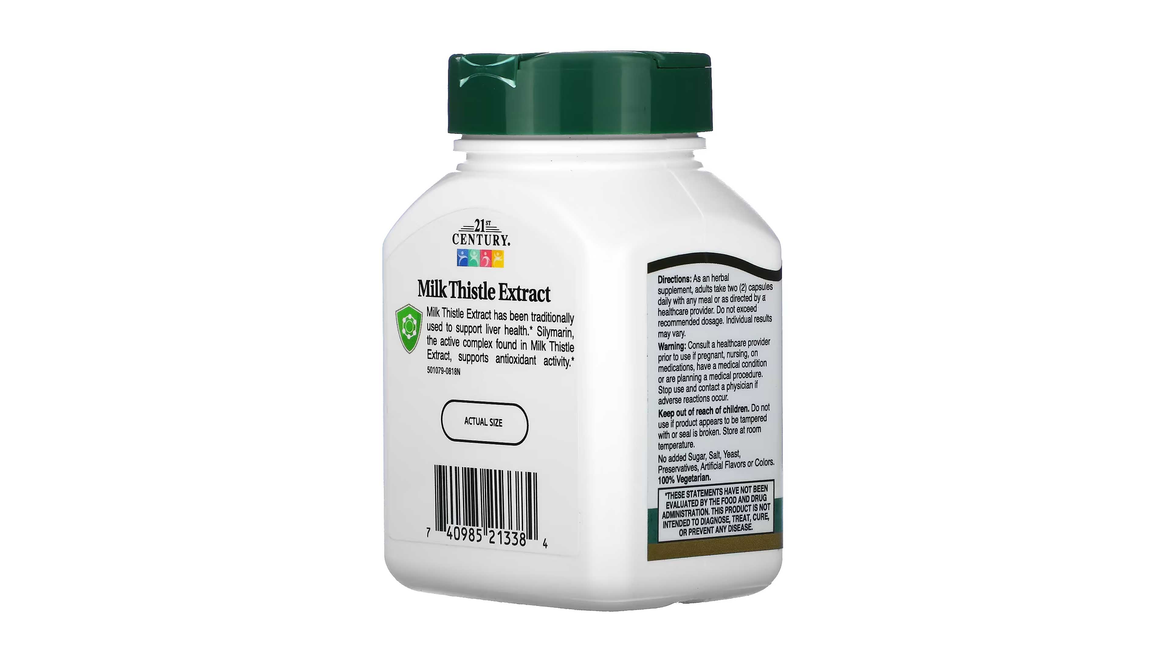 Foto 4 pulgar | Cardo Mariano 175 Mg Century 21st Milk Thistle 60 Capsulas