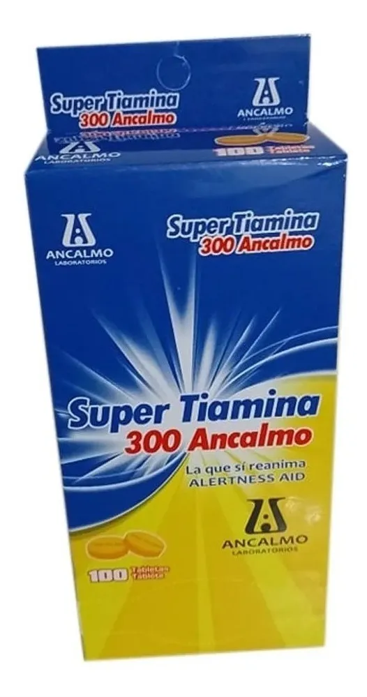 Foto 3 pulgar | Suplemento Alimenticio Super Tiamina 300 Ancalmo 100 Tabletas