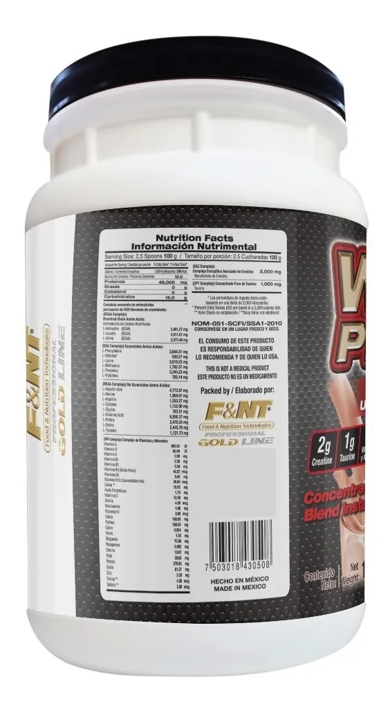 Foto 3 | Suplemento en Polvo Whey Protein 1000 Gr Proteína Sabor Nuez/Avellana