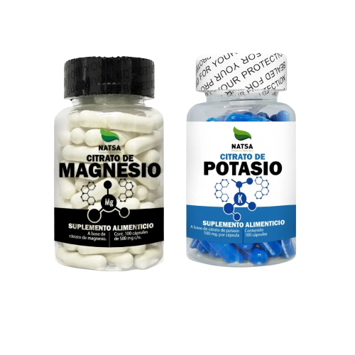 Foto 2 pulgar | Suplemento Alimenticio Natsa Magnesio y Potasio con 100 Cápsulas