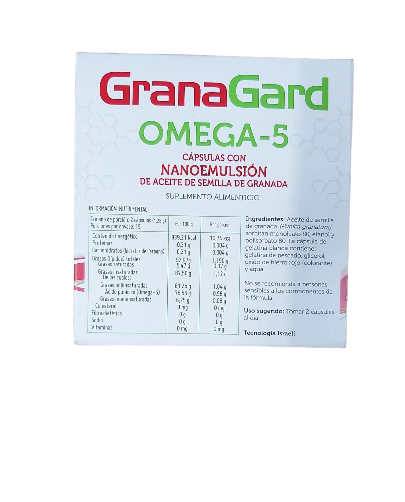 Foto 3 pulgar | Suplemento Alimenticio Naturacastle Grana Gard Omega 5 con 30 Capsulas 0.64 G c/u
