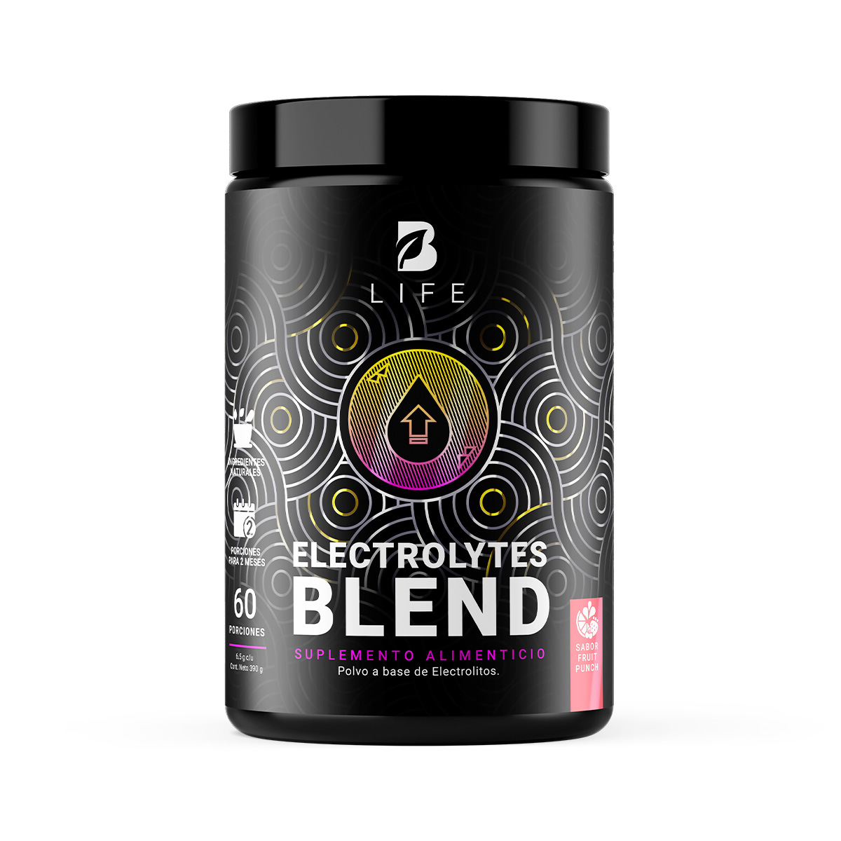 Electrolitos 60 Servicios Electrolytes Blend Sabor Fruit Punch B Life