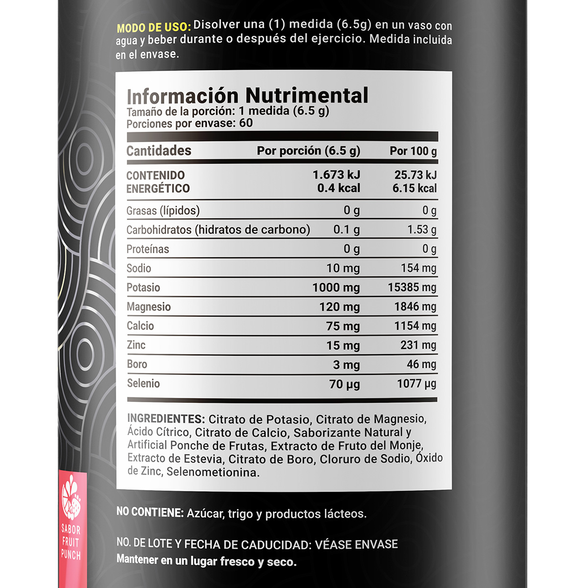 Foto 3 pulgar | Electrolitos 60 Servicios Electrolytes Blend Sabor Fruit Punch B Life