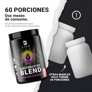 Foto 4 | Electrolitos 60 Servicios Electrolytes Blend Sabor Fruit Punch B Life