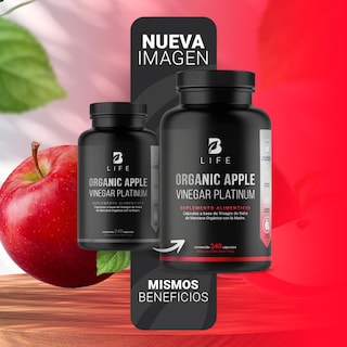 Foto 3 | Vinagre de Manzana Orgánico de 240 Cápsulas Apple Platinum B Life