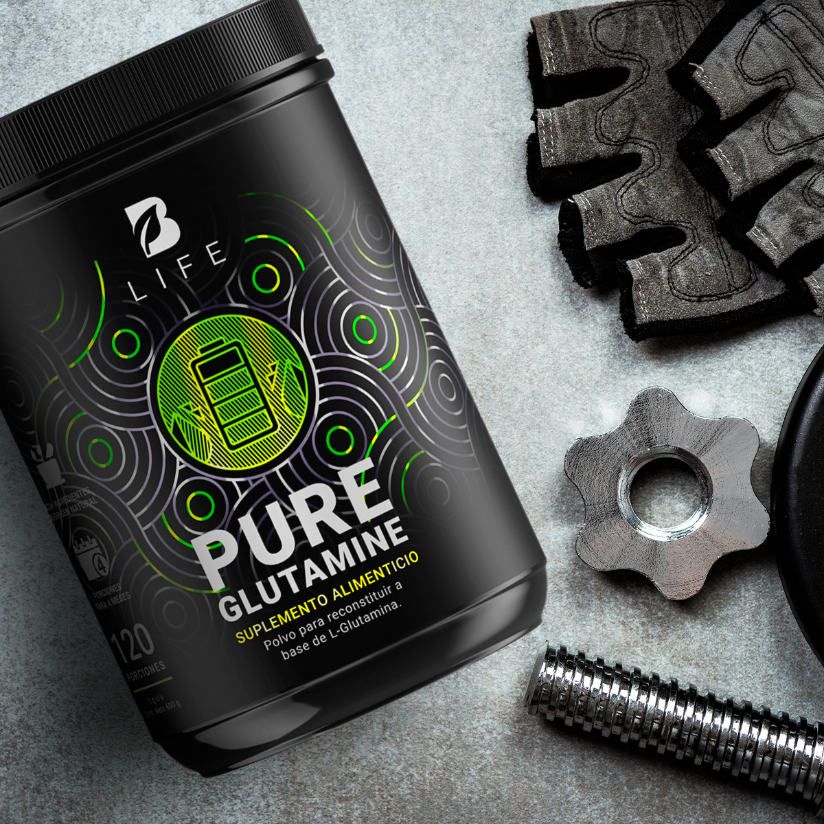 Foto 8 pulgar | Glutamina Micronizada 120 Servicios Pure Glutamine B Life