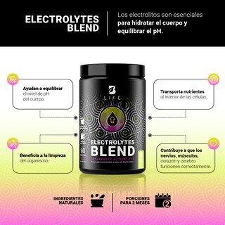 Foto 3 | Electrolitos 60 Servicios. Electrolytes Blend Sabor Limón B Life