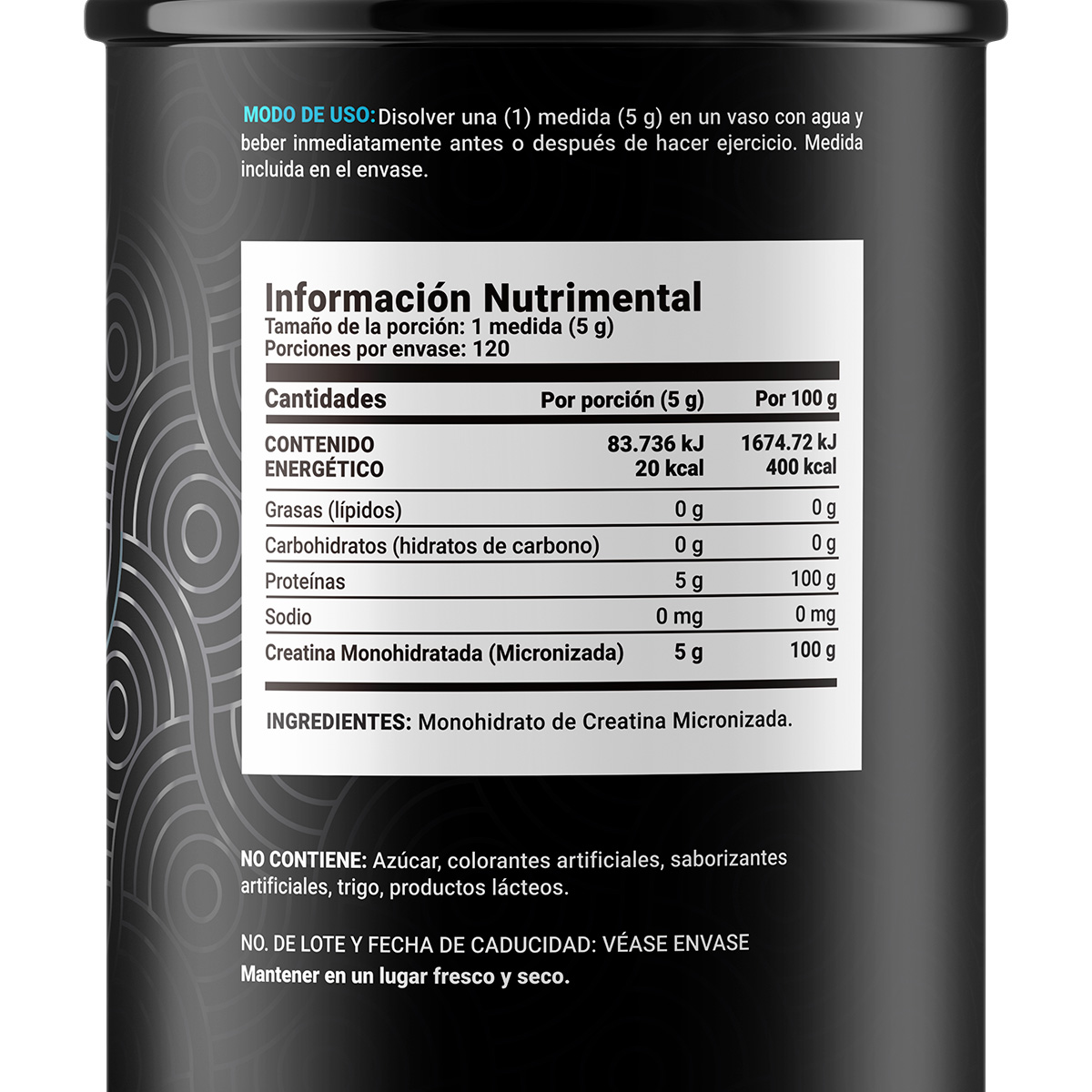 Foto 3 pulgar | Suplemento Alimenticio B Life Creatine Monohydrate 120 Porciones