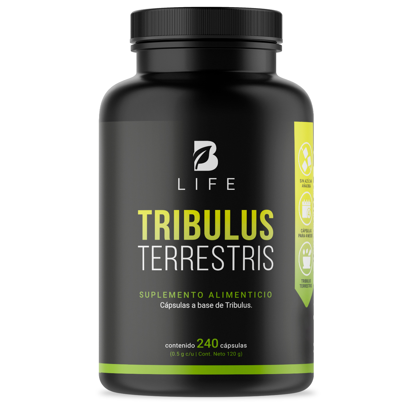 Foto 2 pulgar | Tribulus Terrestris Precursor de Testosterona 240 Cápsulas B Life