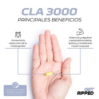 Foto 4 | Cla 3000 Ácido Linoleico 180 Capsulas Get Ripped
