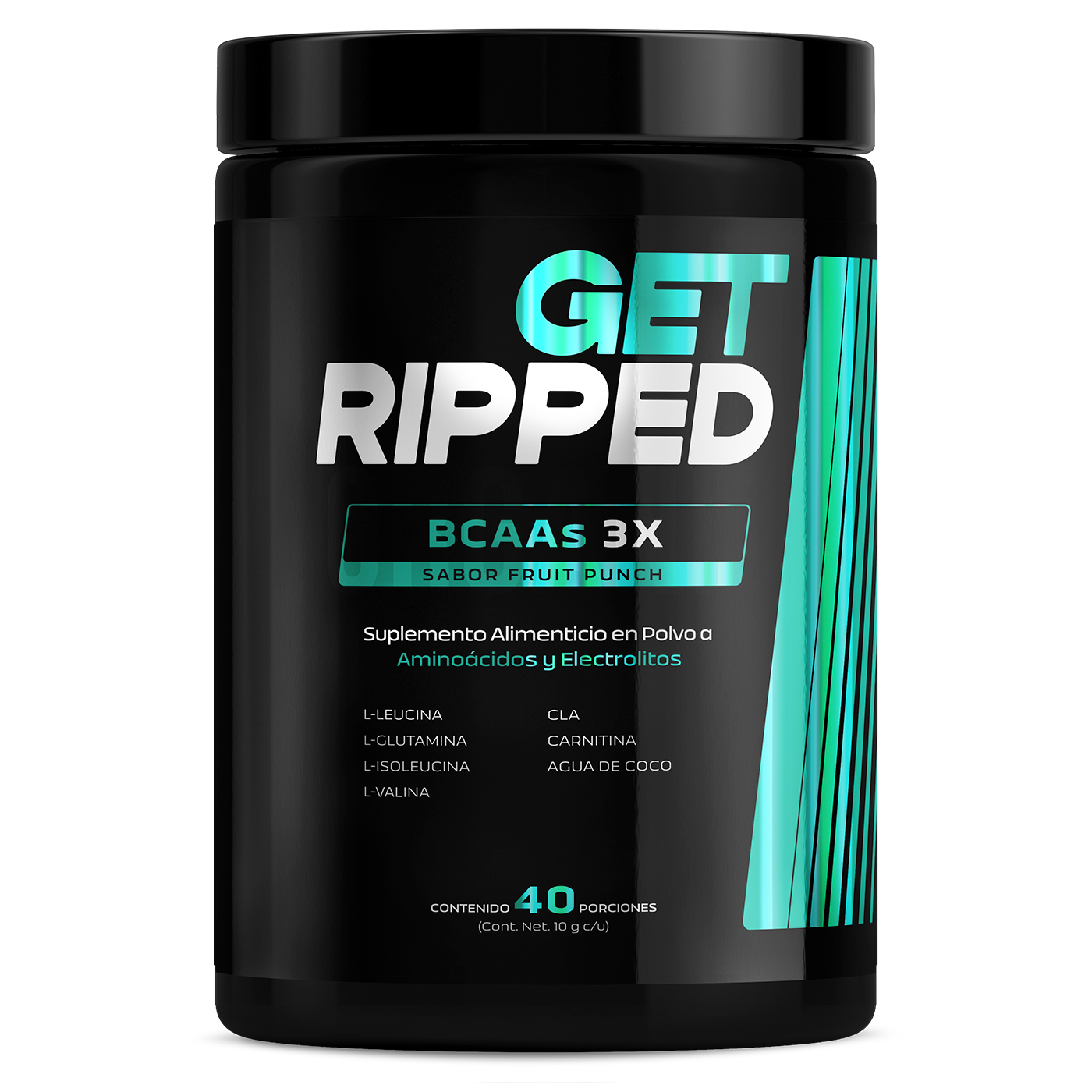 Foto 2 pulgar | Suplemento Alimenticio Aminoácidos BCAAs de 40 Servicio BCAAs 3x: Fruit Punch Get Ripped