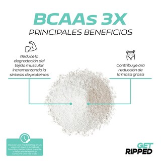 Foto 4 | Suplemento Alimenticio Aminoácidos BCAAs de 40 Servicio BCAAs 3x: Fruit Punch Get Ripped