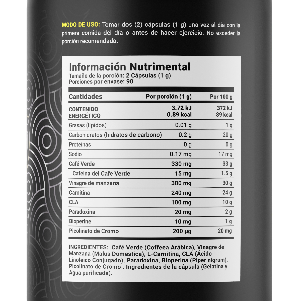 Foto 3 pulgar | Suplemento B Life Carnitina con Café Verde Vinagre de Manzana CLA y Picolinato de Cromo 180 cápsulas Carnitine Blend
