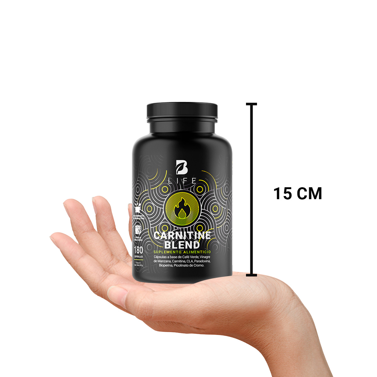 Foto 7 pulgar | Suplemento B Life Carnitina con Café Verde Vinagre de Manzana CLA y Picolinato de Cromo 180 cápsulas Carnitine Blend