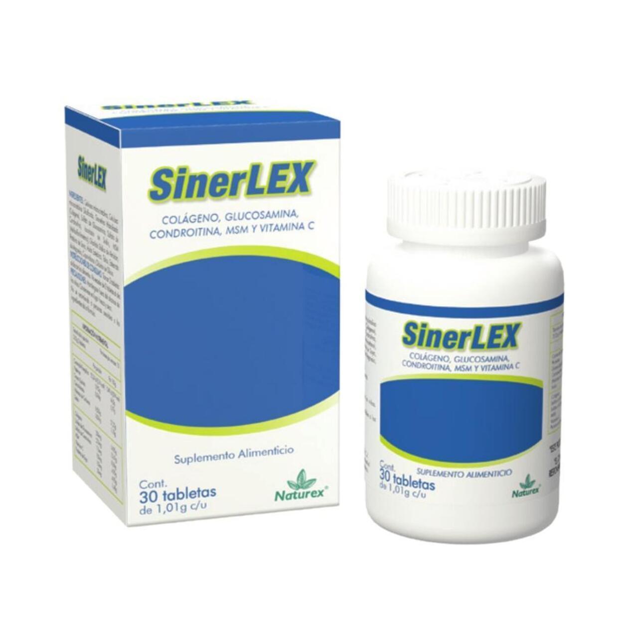 Foto 1 | Sinerlex Frasco 30 Tabs Colágeno Prevención Osteoartritis