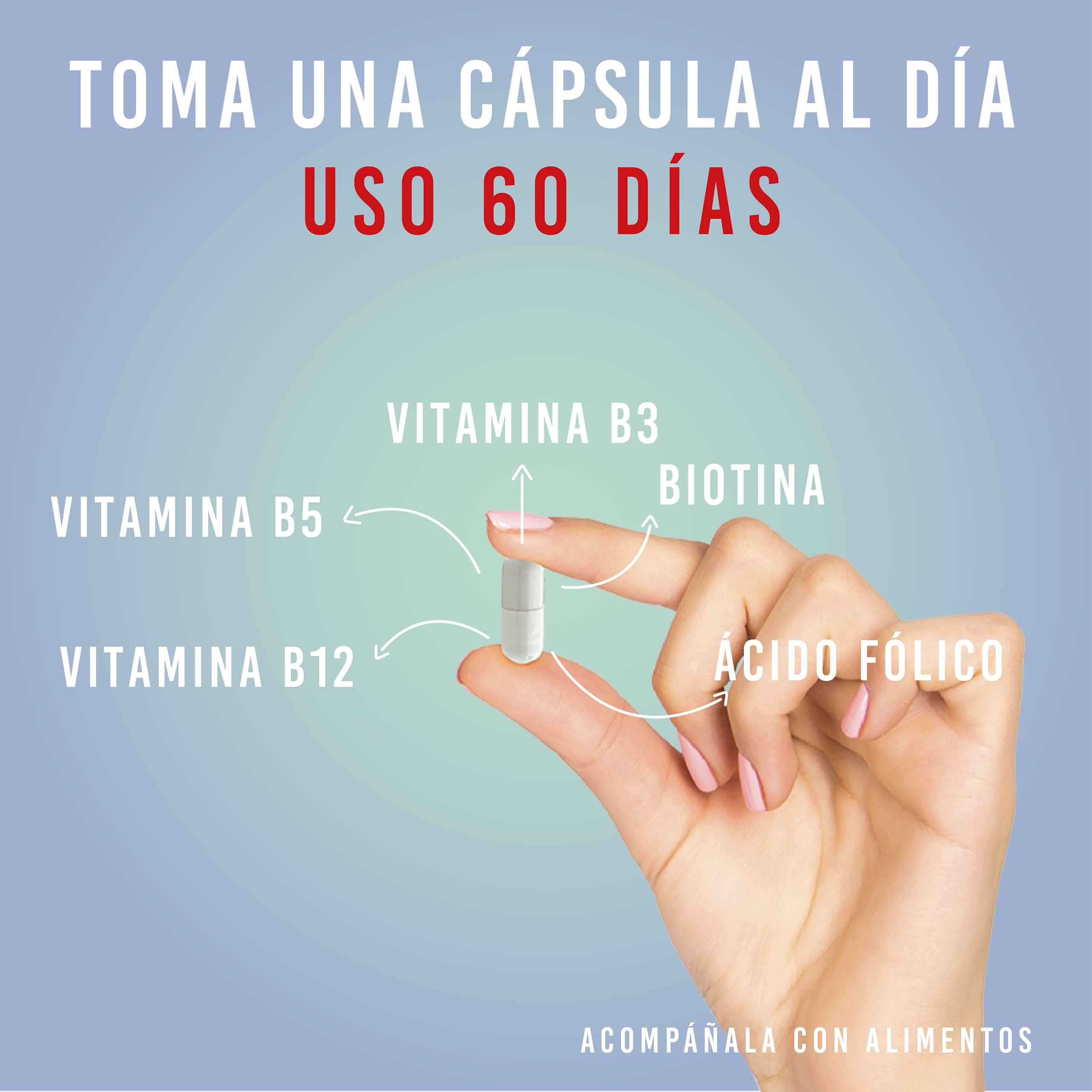 Foto 4 pulgar | Complejo B Lifeed5 Vitamina B Complex Acido Folico Suplemento Alimenticio 60 Cápsulas
