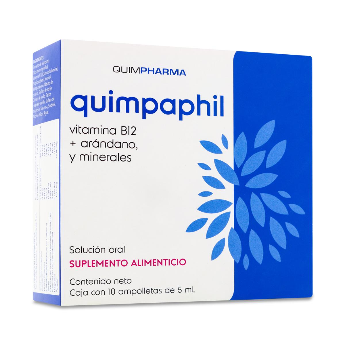 Foto 3 pulgar | Quimpaphil Vitamina B12 10 Quimpharma Ampolletas 5 Ml