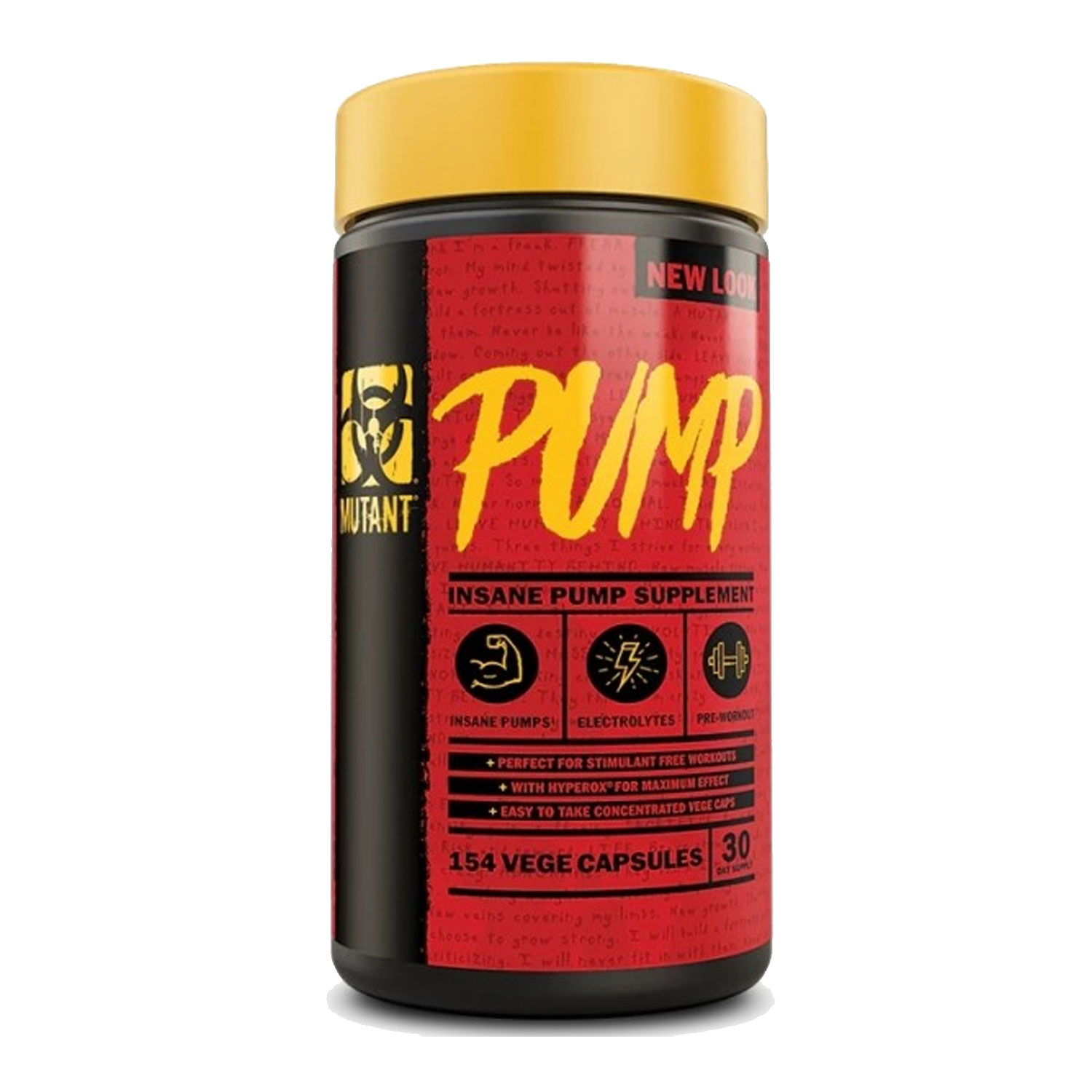 Foto 1 | Suplemento Alimenticio Mutant Pump Precursor de Oxido Nítrico 154 CAPS 22 Servicios