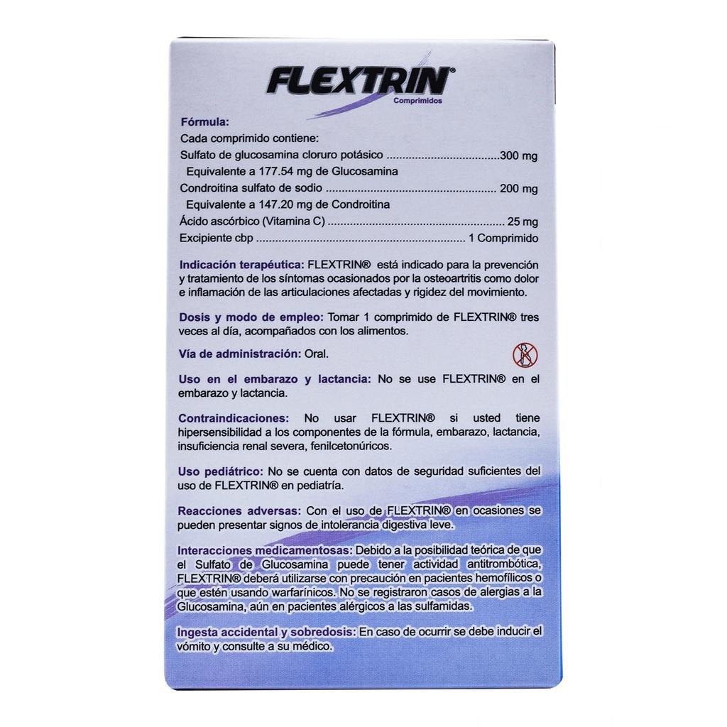 Foto 3 pulgar | Flextrin Frasco 30 Comprimidos Alivio De Articulaciones