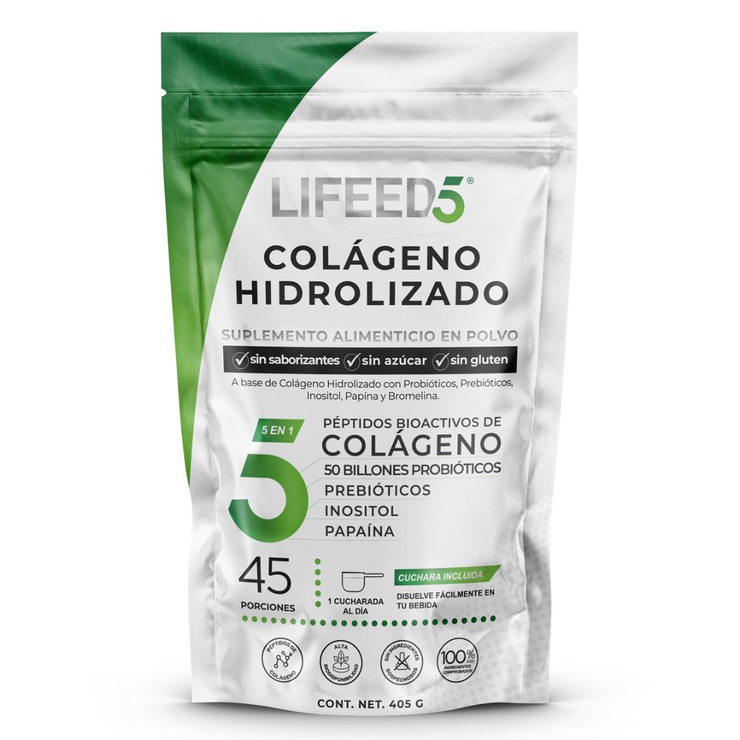 Foto 2 pulgar | Digestive Probiotics Lifeed5 Probioticos y Colageno Hidrolizado En Polvo Suplemento Alimenticio 405 gramos