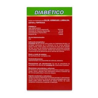 Foto 3 | Suplemento Alimenticio Complejo B Avivia para Diabético Caja con 30 Cápsulas