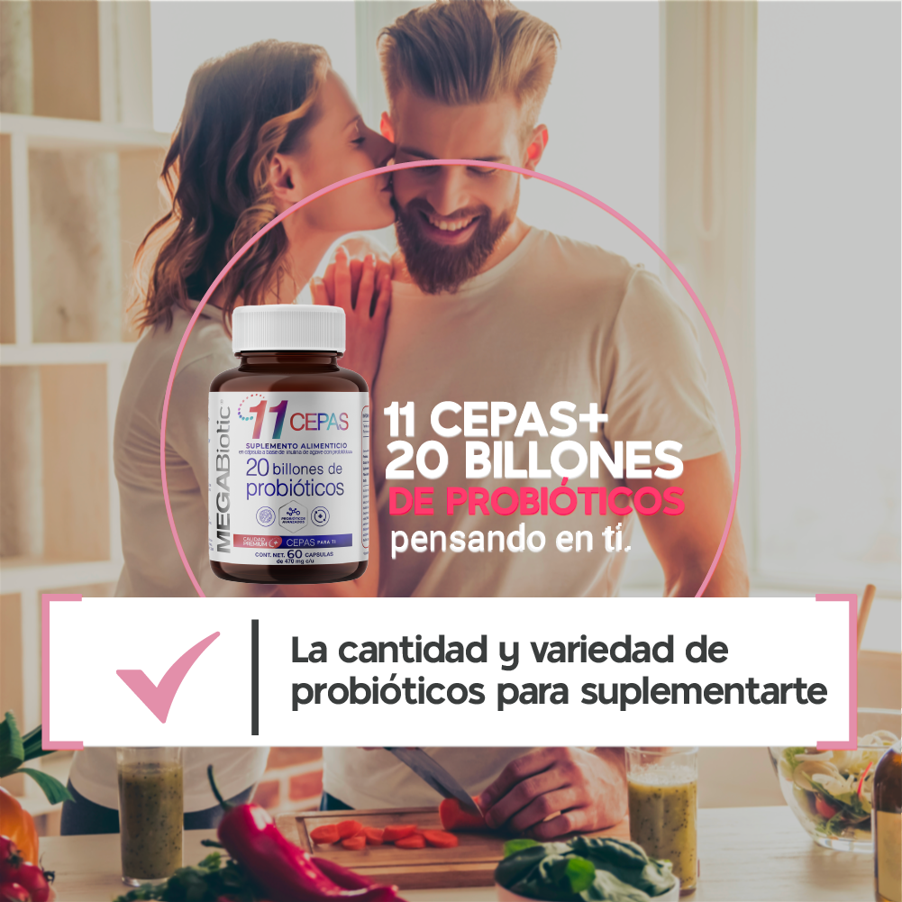 Foto 6 pulgar | Suplemento Alimenticio 20 Billones de Probióticos Megabiotic 60 Cápsulas