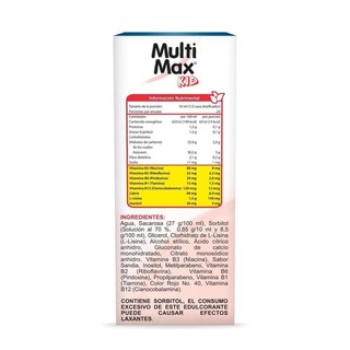 Foto 3 | Multimax Kid Multivitamínico Sabor Sandía Jarabe 240 Ml