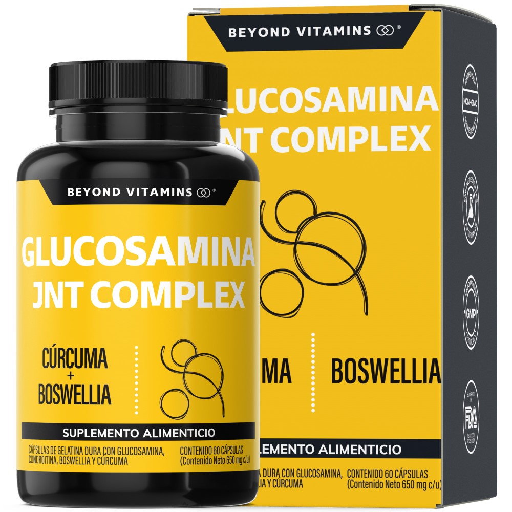 Foto 2 pulgar | Suplemento Alimenticio Beyond Vitamins Glucosamina Y Cúrcuma  60 Cápsulas