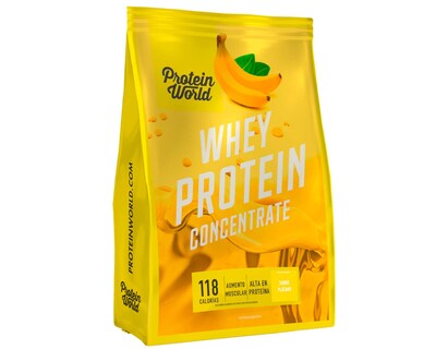 Foto 3 | Suplemento Alimenticio Protein World Whey Protein Concentrate Sabor Plátano 900 g