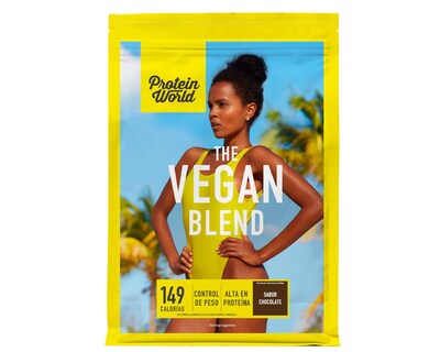 Foto 1 | Suplemento Alimenticio Protein World The Slender Blend Vegano Chocolate 1.2 Kg