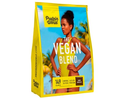 Foto 3 | Suplemento Alimenticio Protein World The Slender Blend Vegano Chocolate 1.2 Kg