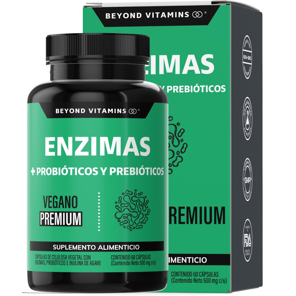 Foto 1 | Suplemento Alimenticio Beyond Vitamins Enzimas Digestivas + Probióticos 60 Cápsulas