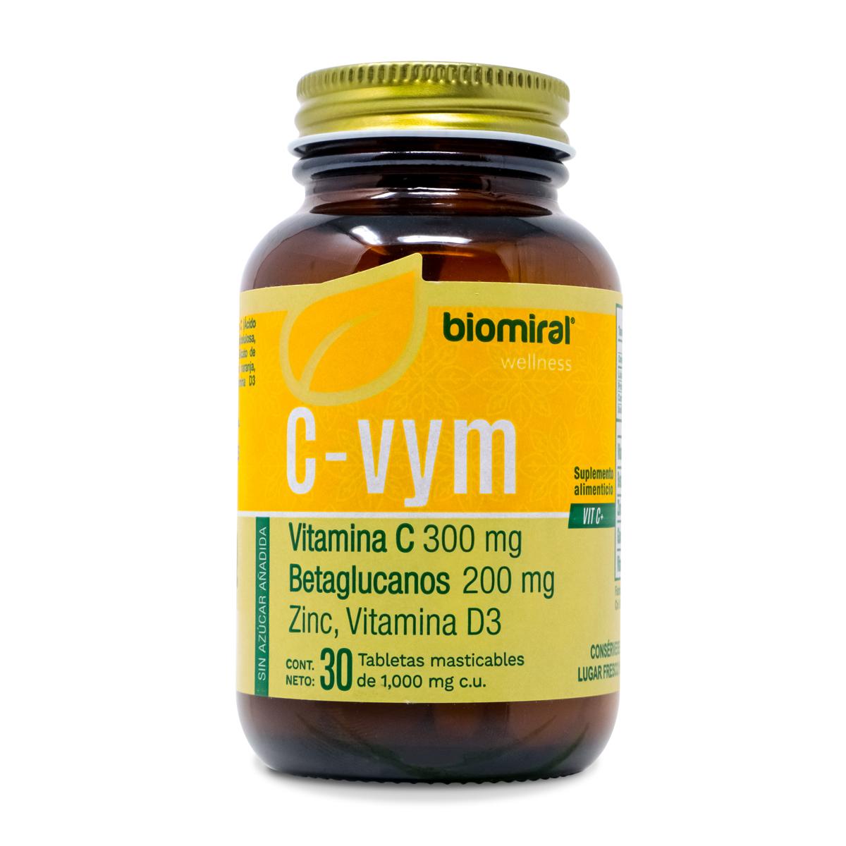 Suplemento Alimenticio BIOMIRAL C VYM Masticable 30 Capsulas 1000 MG