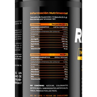 Foto 2 | Suplemento Alimenticio B Life Get Ripped Carnitine Immune Boost 120 Cápsulas
