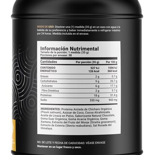 Foto 2 | Proteína Orgánica Vegana de 3 Lbs Sabor Chocolate B Life