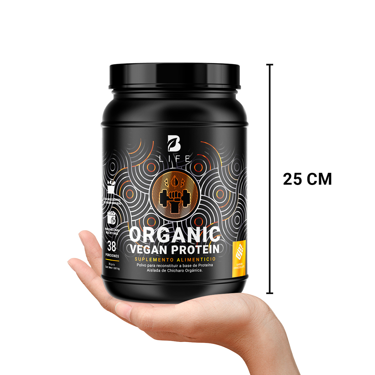 Foto 7 pulgar | Proteína Orgánica Vegana de 3 Lbs Sabor Chocolate B Life